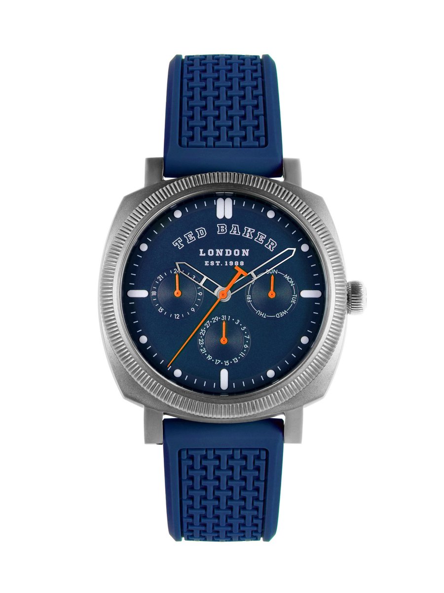 Ted Baker Caine Urban Tb Urban Kwarts Analoog Horloge Blauw Kast: 100 % Roestvrij Staal | Band: 100 % Siliconen 44 BKPCNS309W0, BKPCNS310W0