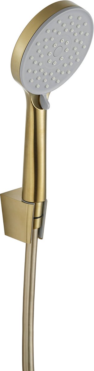 Saqu Eurotrend badset met 3 straalsoorten geborsteld messing
