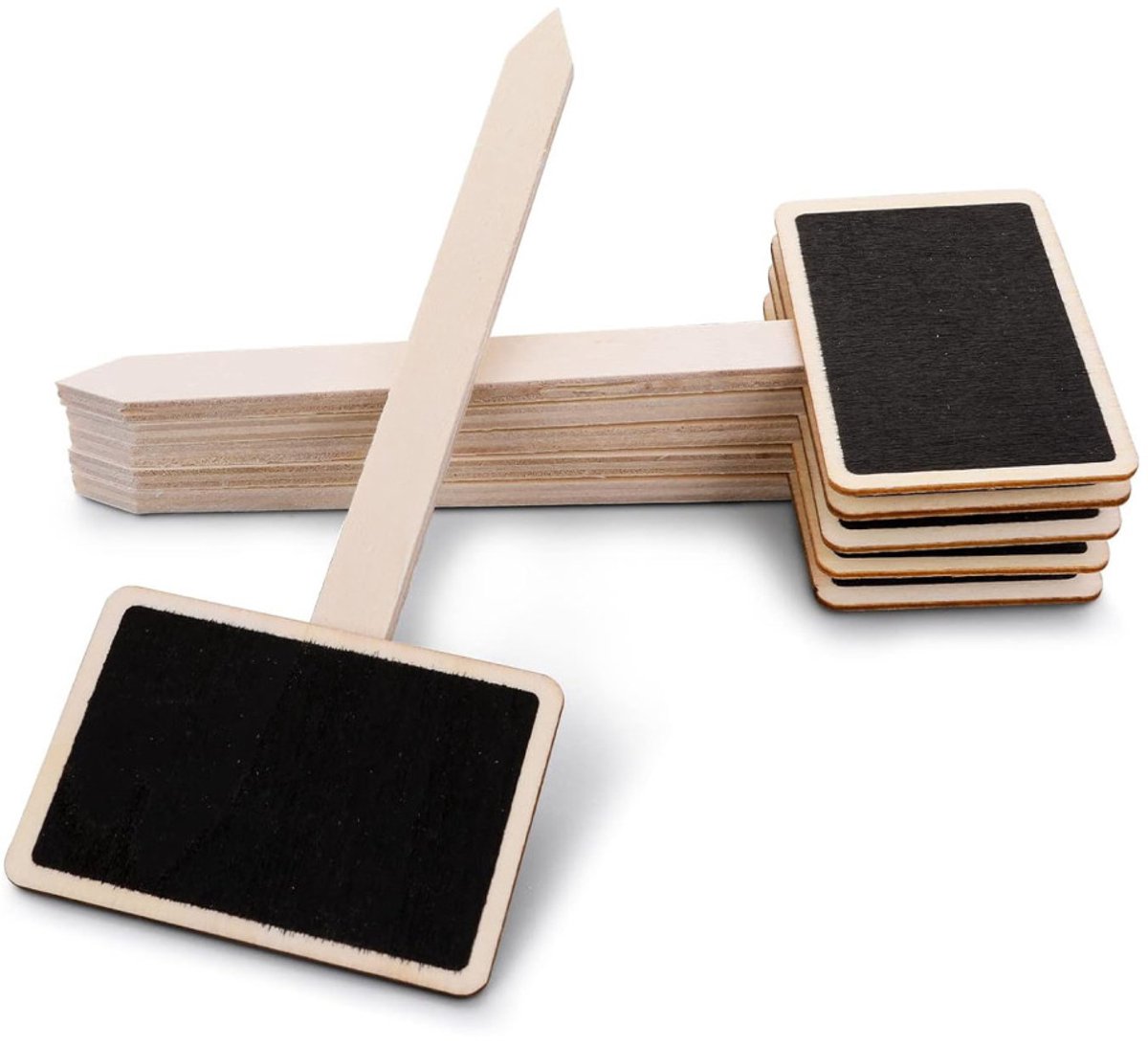 20 stuks Tuinlabels - Waterbestendig Behandelde Houten Tuinlabels - Voor Kruidentuin en Kas - T-vormige Tuinlabels Watervast