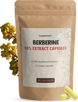 Cupplement Berberine Extract 400 mg 60 Capsules - HCL Berberin – Cholesterol
