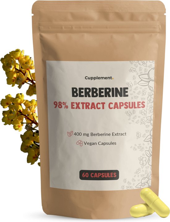 Cupplement Berberine Extract 400 mg 60 Capsules - HCL Berberin – Cholesterol