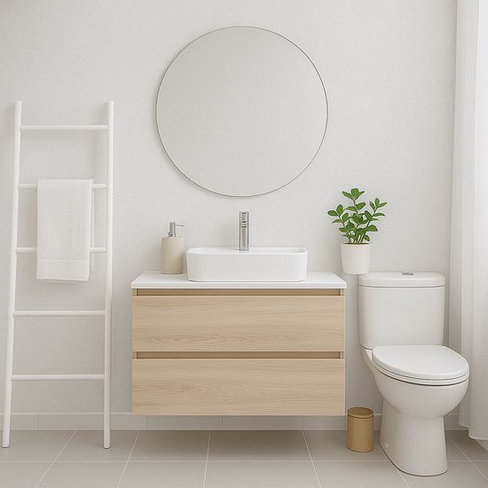 Papier peint autocollant Wallways - Décoration murale - Résistant à l'eau et à la chaleur - 60 cm x 10 m - White Frost