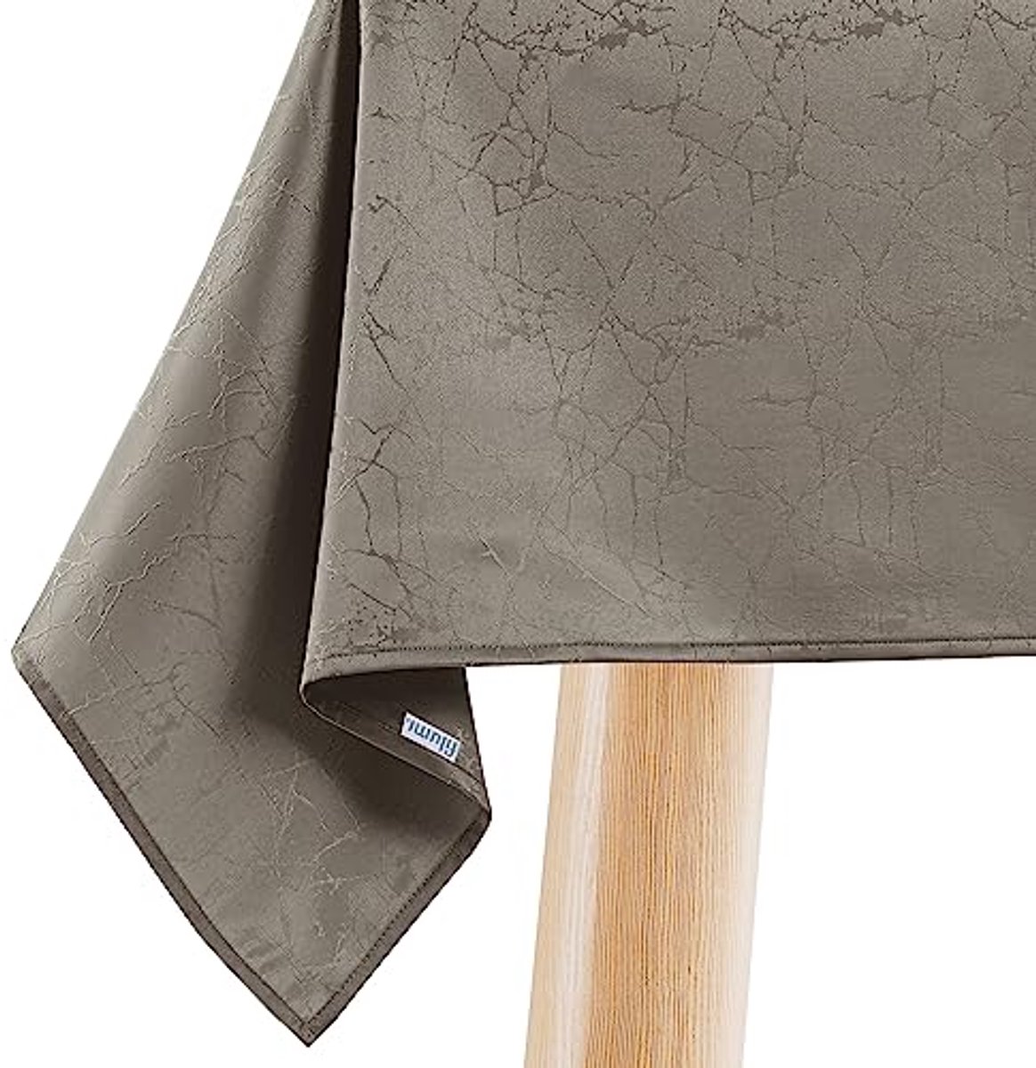 Afwasbaar Tafelkleed 60 x 60 cm Beige met Marmerpatroon voor Binnen en Buiten