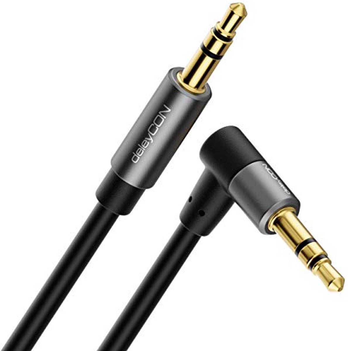 AUX-Kabel 3,5mm - Haakse & Flexibele Jackkabel voor Smartphone en Tablet