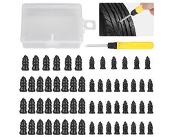 Bandenreparatieset 60-delig - Rubber spijkers en zelfbedieningsschroeven voor auto, motor en fiets