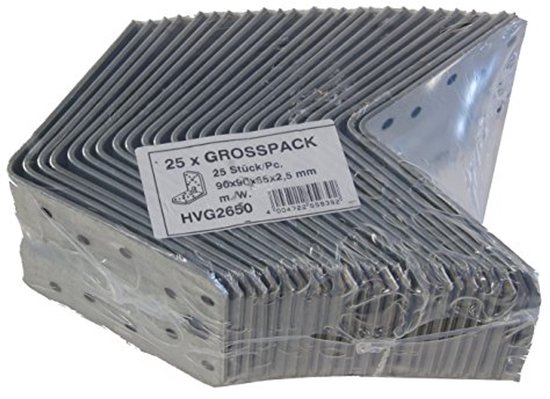 HETTICH Stoelhoek 70x70x15 mm verzinkt, 25 stuks kopen