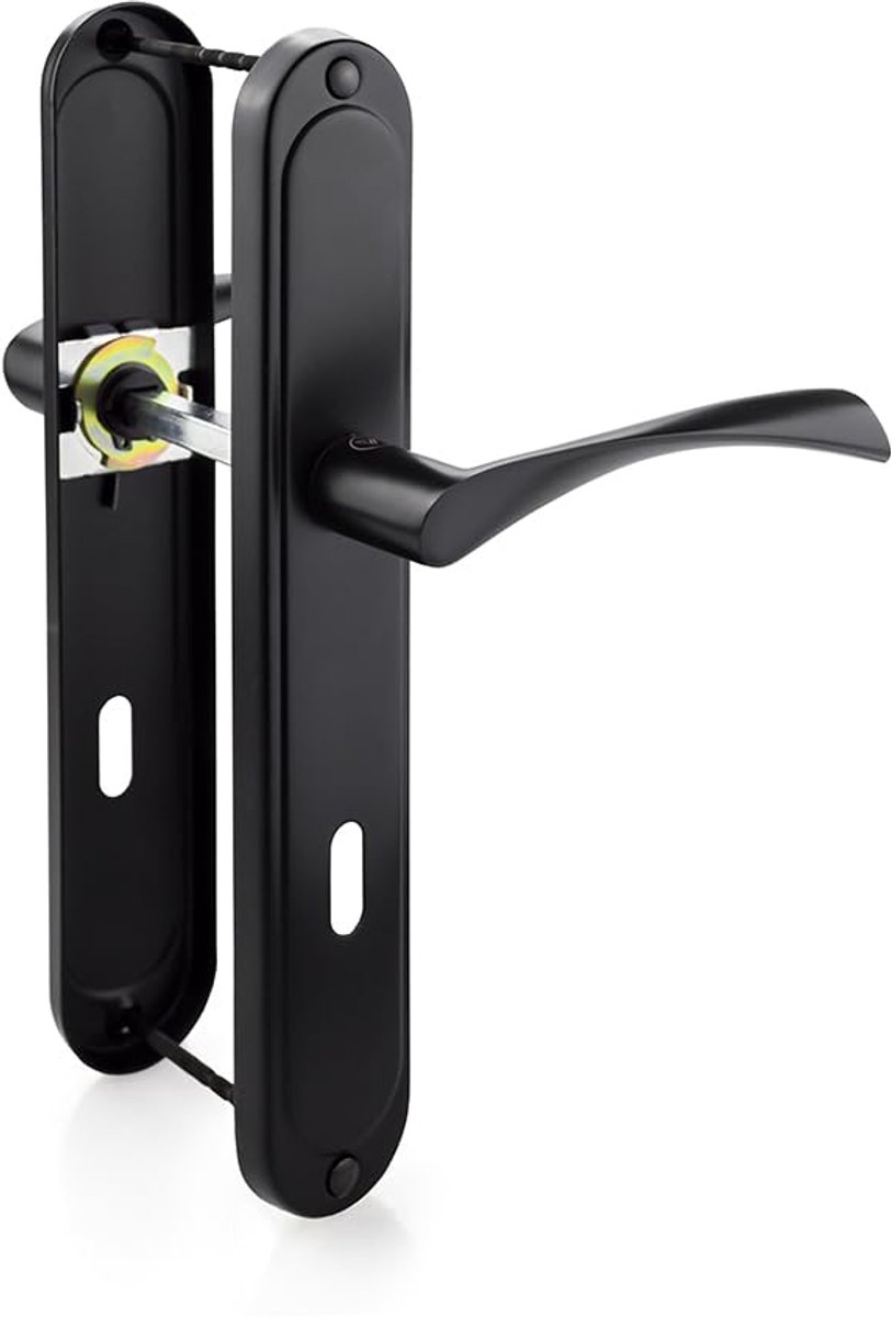 Ibenzoa® Stijlvolle zwarte deurklinkset voor binnen- en kantoordeuren met modern design