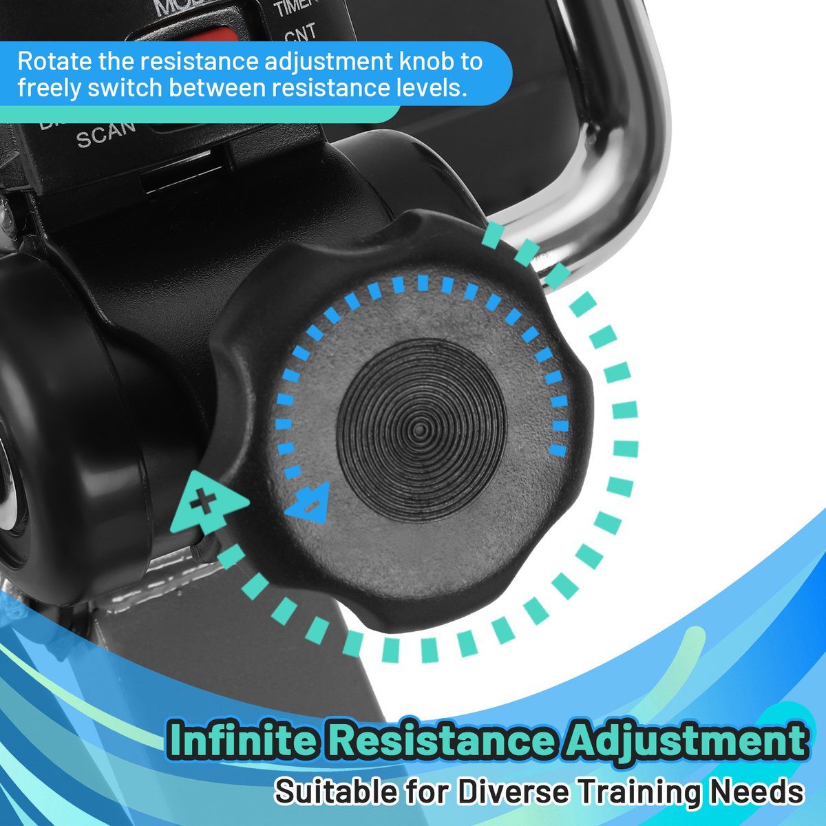 Revalidatiefiets - Hometrainer armen benen - zwartrood thumbnail 5