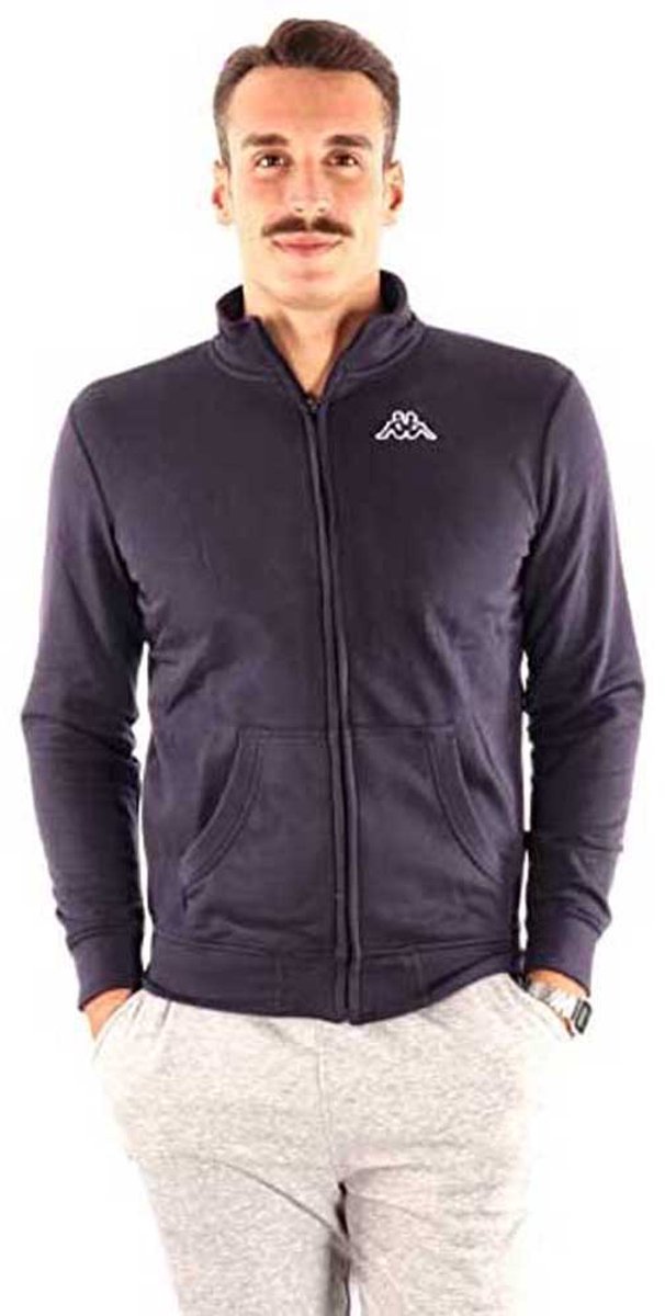 Kappa Logo Zentil Sweatshirt Met Rits Blauw S Man