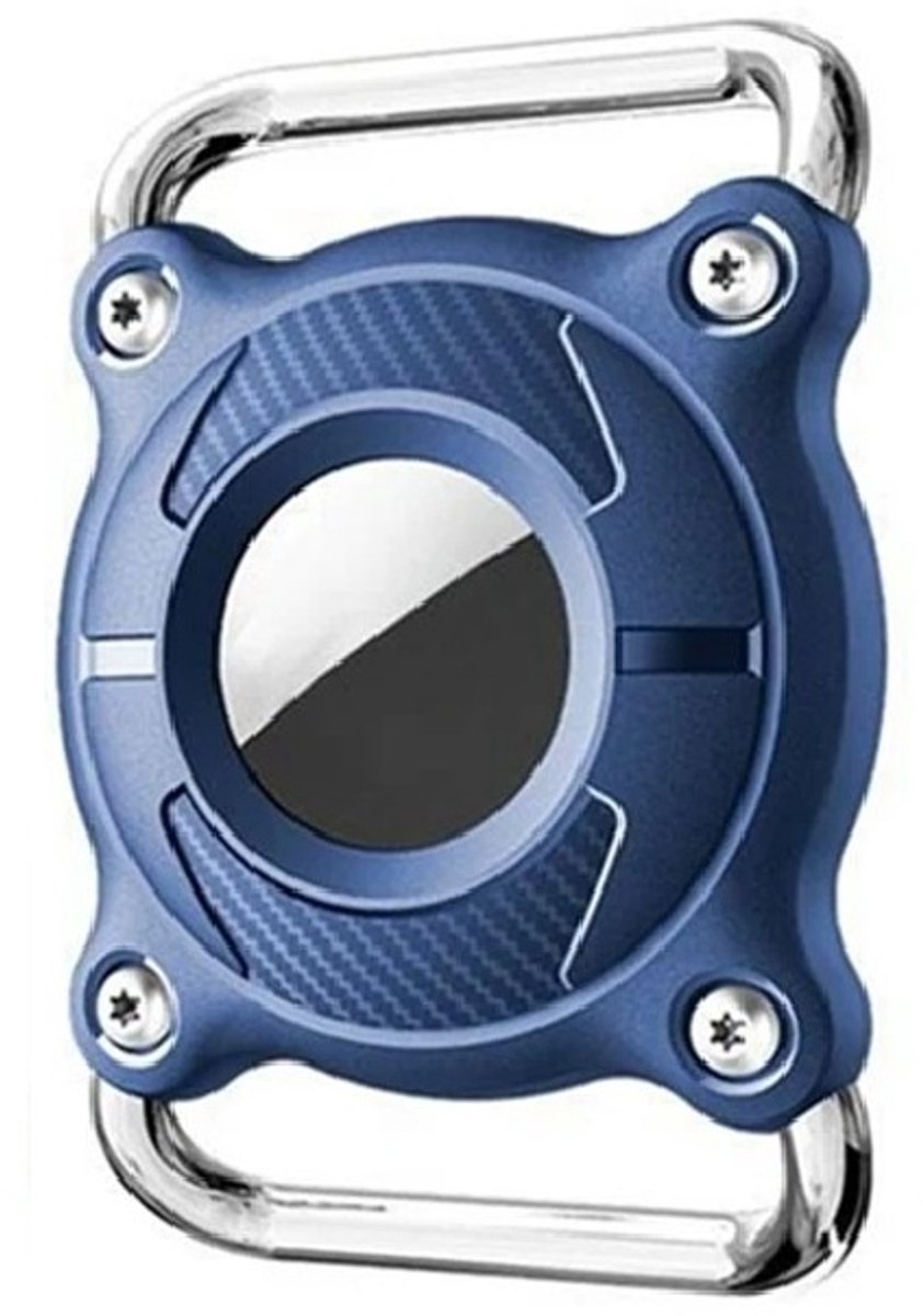 BlueTime - Taghouder voor Halsband - Exclusief Tag - Honden GPS tracker - Anti-kras en Waterbestendig - Beschermhoes - Geschikt voor Tag - Blauw