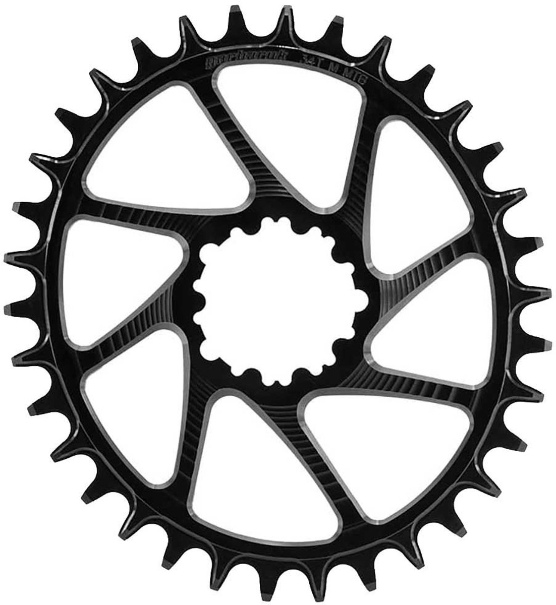 Garbaruk Gxp/dub Boost Ovaal Kettingblad Zilver 34t