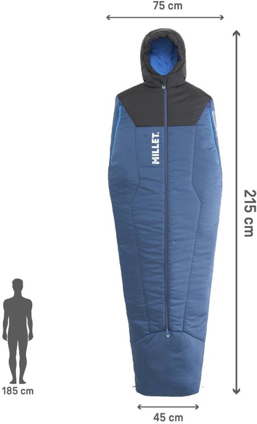 Millet Bossons 5°c Slaapzak Blauw Regular Man,Vrouw van Merkloos — afbeelding 4