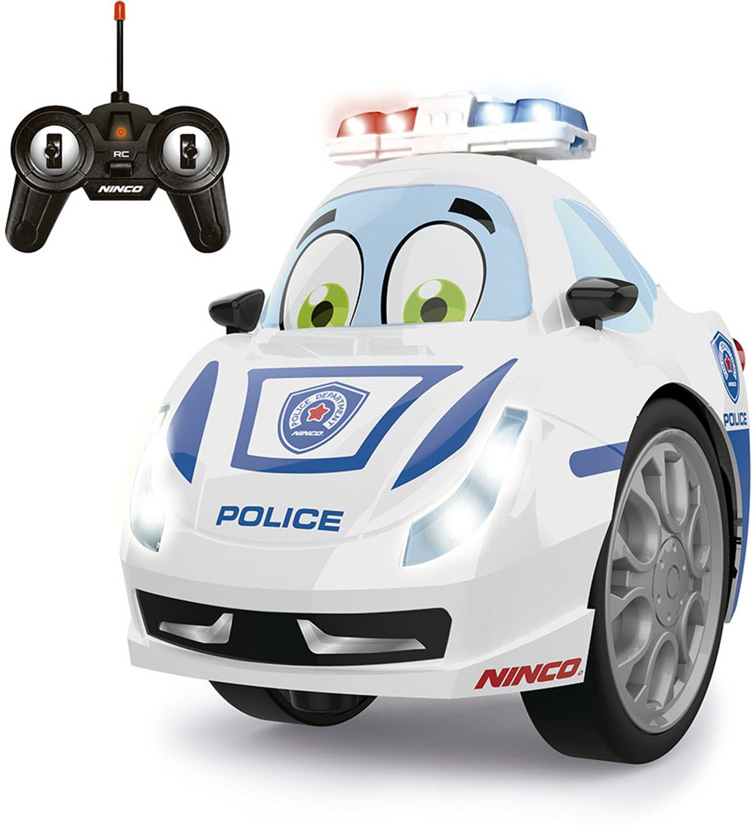 Chicos Dual Police Afstandsbediening Auto Wit