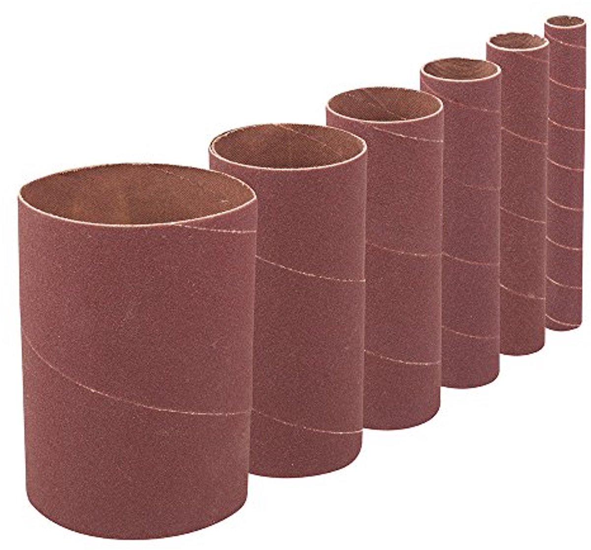 Slijphulzen set van 6 - 114 mm, korrel 80 voor slijpen van rondingen