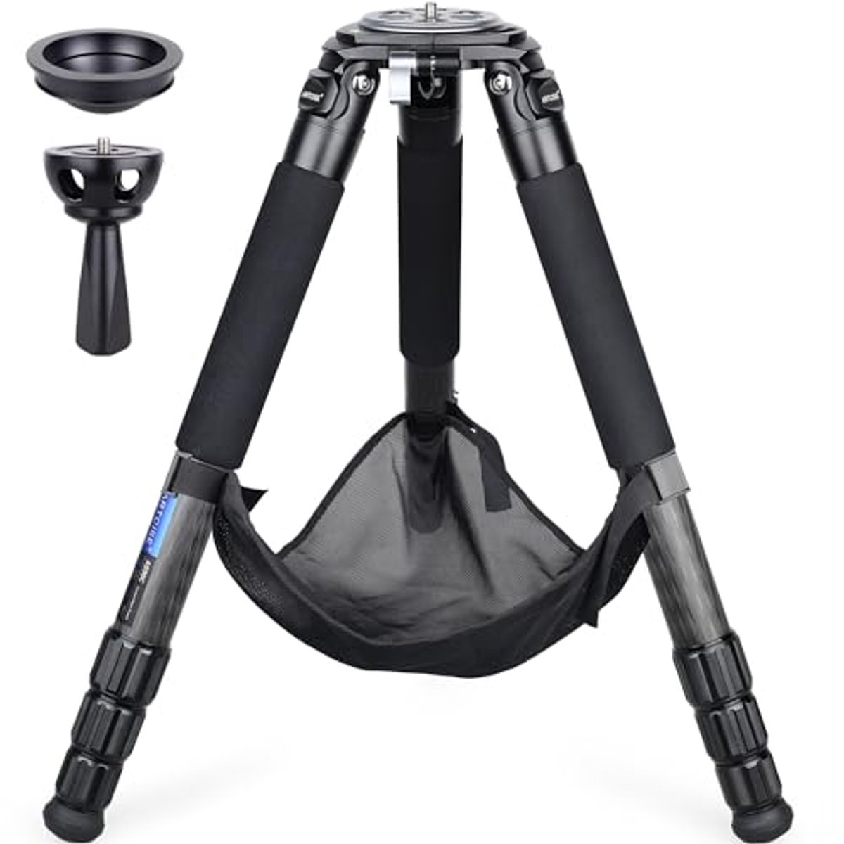 Heavy Duty Camera Statief met 10-Lagige Kohlefaser en 75mm Kom - Ultra Stabiel en Maximaal 88lbs Belasting