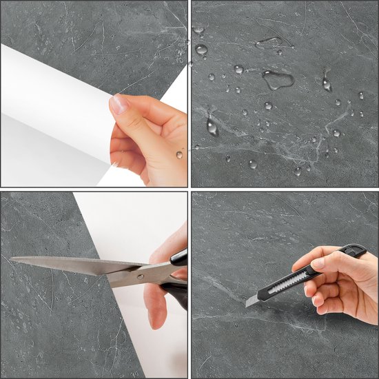 Showcase: waterafstotend, knipbaar en afneembaar PVC-materiaal.