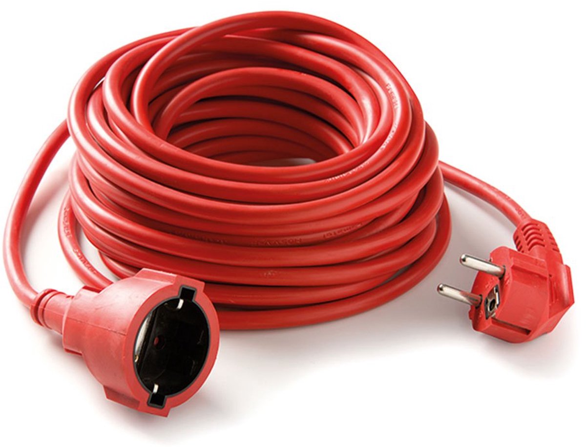 Famatel 2p+ttl-stekkerverlenging 10 M 16a 250v Rood One Size / EU Plug 220V