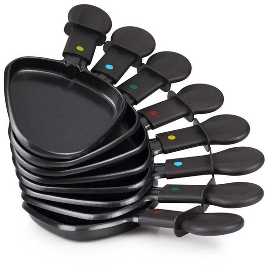 Princess Gourmetstel 162710 - Raclette Oval Steengrill Party - Bakplaat en Steengrill - 8 personen - 2 meter snoer - Regelbare thermostaat - 1200W - 8 pannetjes — afbeelding 4
