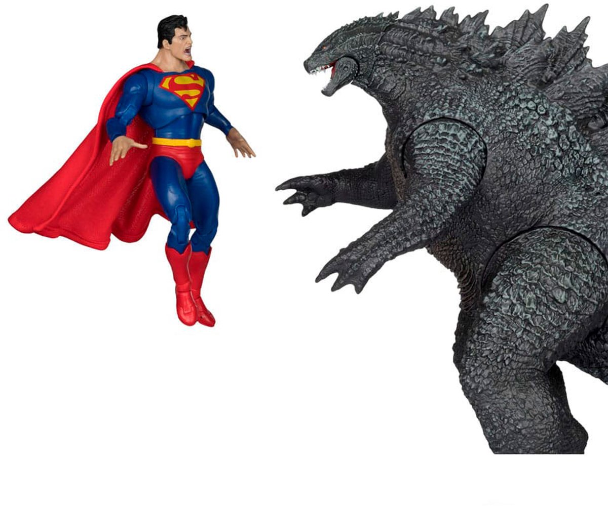 McFarlane Toys DC Justice League Monsterverse DC Multiverse Action Figuur 2-Pack Superman Vs. Godzilla 30 cm Action Figuur — cadeau in Spellen & Speelgoed - foto 2