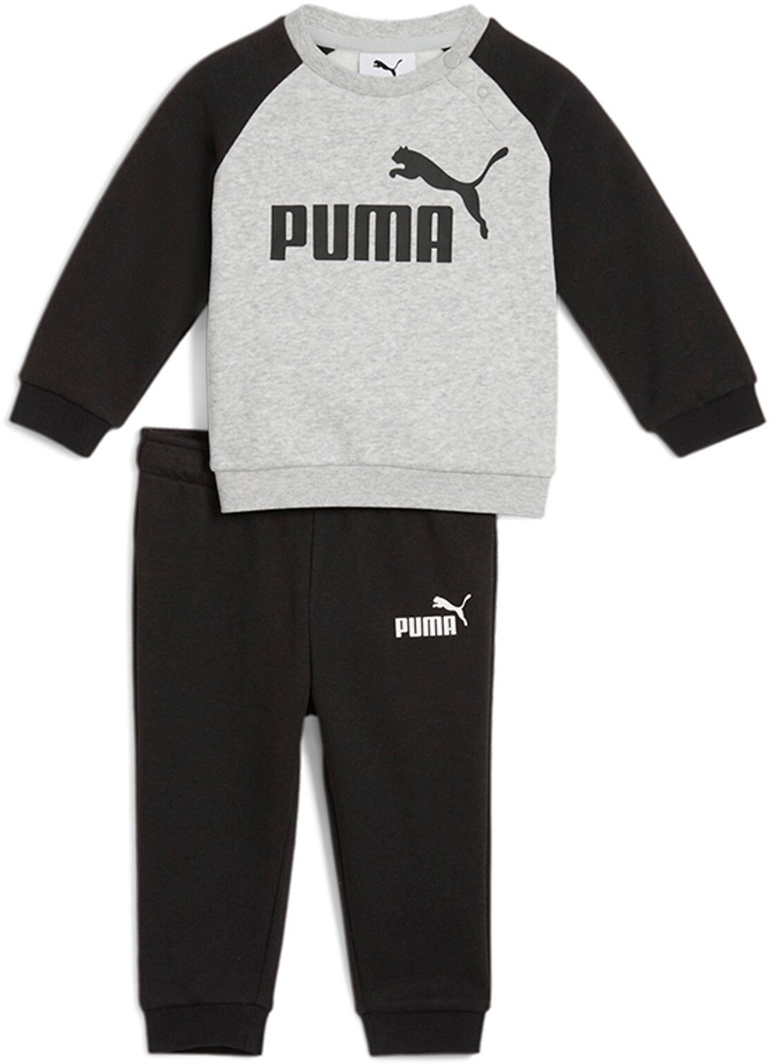 Puma Minicats Ess Raglan Trainingspak 9-12 Months Jongens Meisjes Zwart