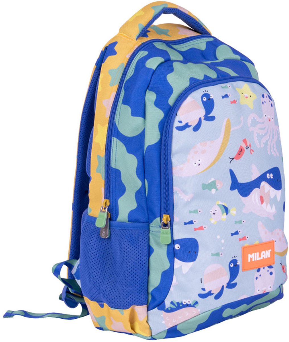 Milan Odyssey Special Series 2 Zip Schooltas 21l Blauw Kinderen
