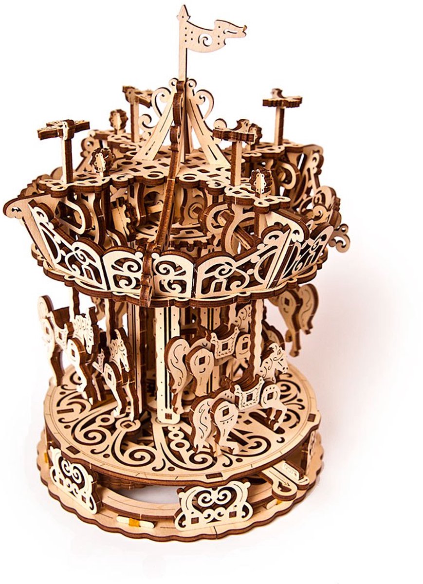 UGEARS Houten 3D Model - Carrousel — afbeelding 3