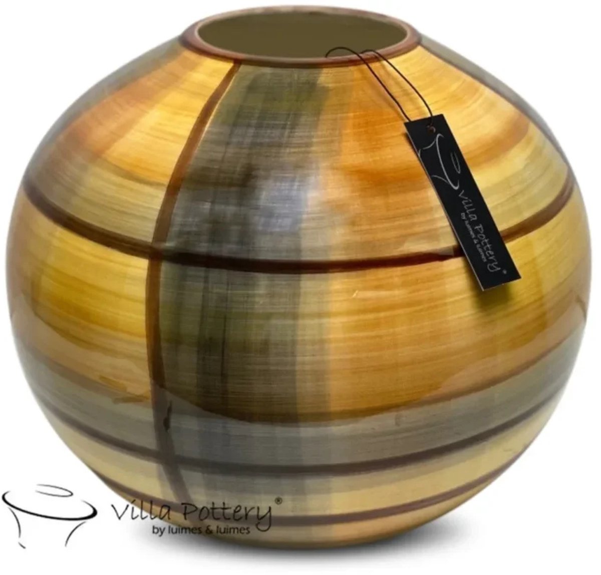 Villa Pottery Toulouse 9-2A Vaas H27 x geel