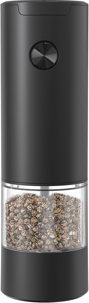 Elektrische Peper of Zoutmolen – Automatische Grinder met LED Licht & Instelbare Maalgraad – Eénhandsbediening – RVS & Kunststof – Noorafshan (NA)