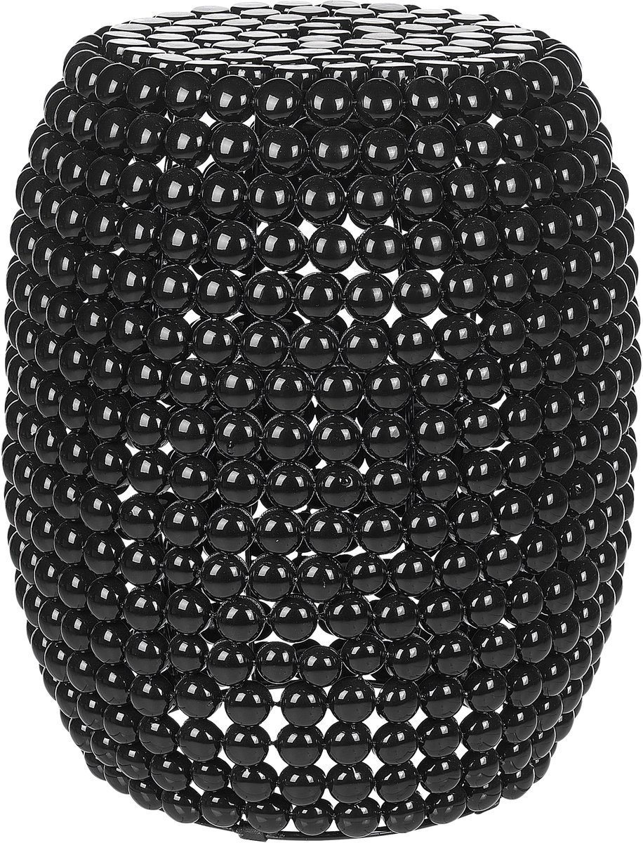 Beliani UHANA - Bijzettafel - Zwart - Synthetisch materiaal