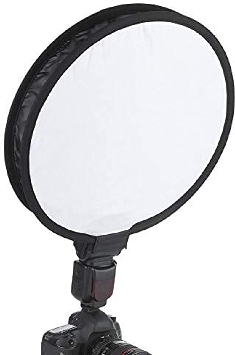 Draagbare opvouwbare ronde softbox-diffuser 40 cm voor cameraflitslicht