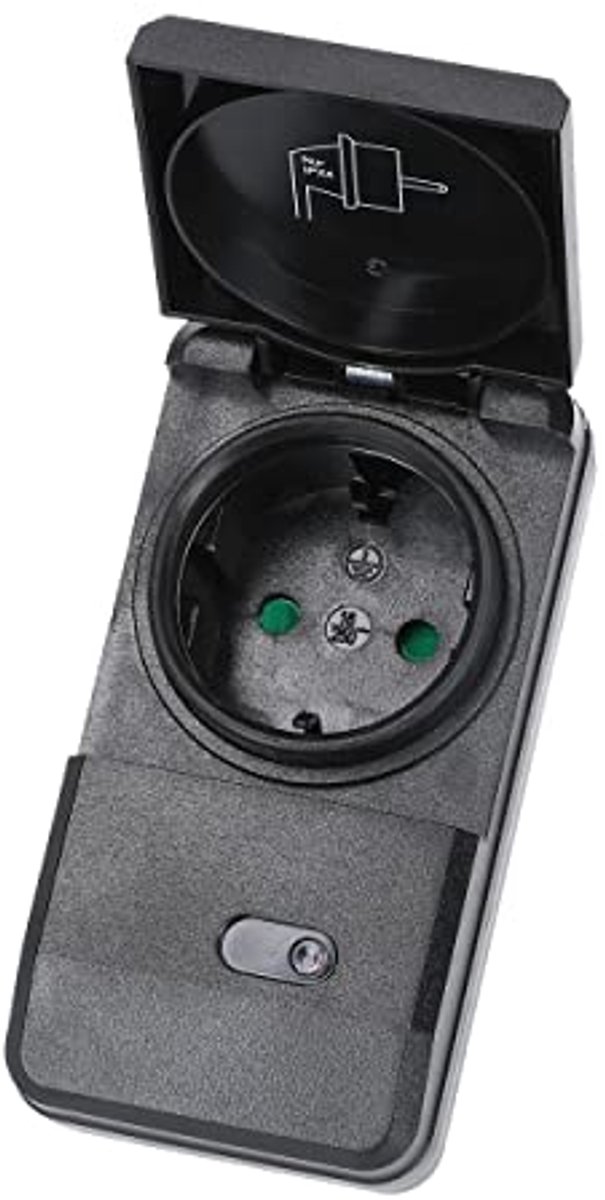 Stopcontactset voor buiten met radiobediening - 4x afstandsbedienbare stopcontacten, spatwaterdicht, 1100 Watt