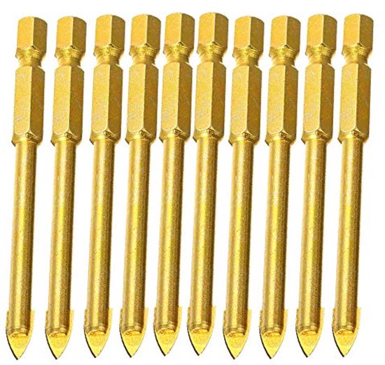Tegelboorset 4 mm - 12 mm - 10 Stuks - Carbide Boren voor Glas en ...
