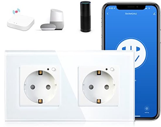 SMART PLUG-Adaptador de soquete Wi-Fi Tuya, Smart Life App Control SMART PLUG-Adaptador de soquete Wi-Fi Tuya, Smart Life App Control