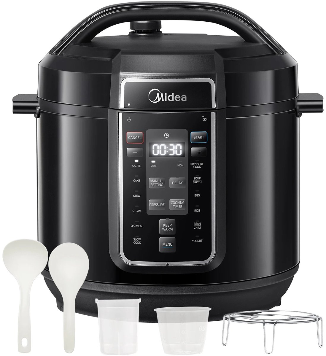 Milova Multicooker - Slowcooker - Crockpot - Rijstkoker - Yoghurtmaker - Snelkookpan - 9 Functies - 12 Programma's - Met timer