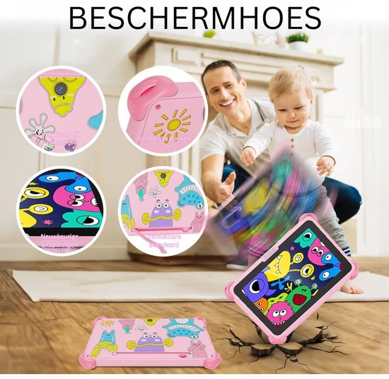 Kindertablet Vanaf 3 Jaar - Tablet Kinderen - 32GB - 7inch van Merkloos — afbeelding 3