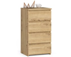 Kommode CL4 met 4 Lades / AKORD Furniture Factory / Artisan Eik / 40x74x35 cm