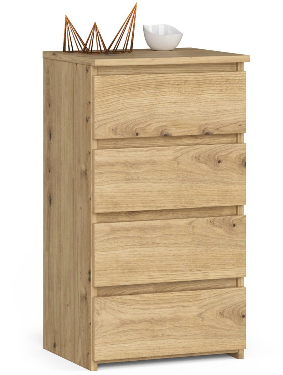 Kommode CL4 met 4 Lades / AKORD Furniture Factory / Artisan Eik / 40x74x35 cm