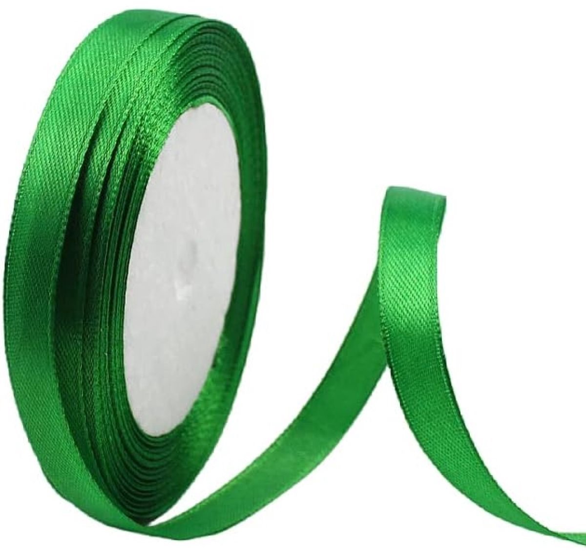 Satijnen Geschenkband – Groen – 20 mm x 22 m – Dubbelzijdig Glanzend – Voor Cadeauverpakking, Bruiloften, Feestdecoratie & Handwerk