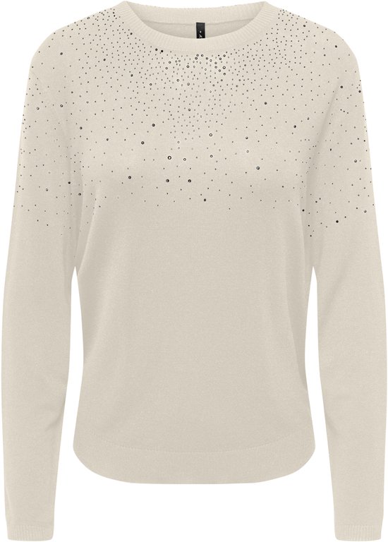 Only Trui Onlanabella Ls Bling O-neck Knt 15355228 Bouleau/Argent foncé Femme Taille - L