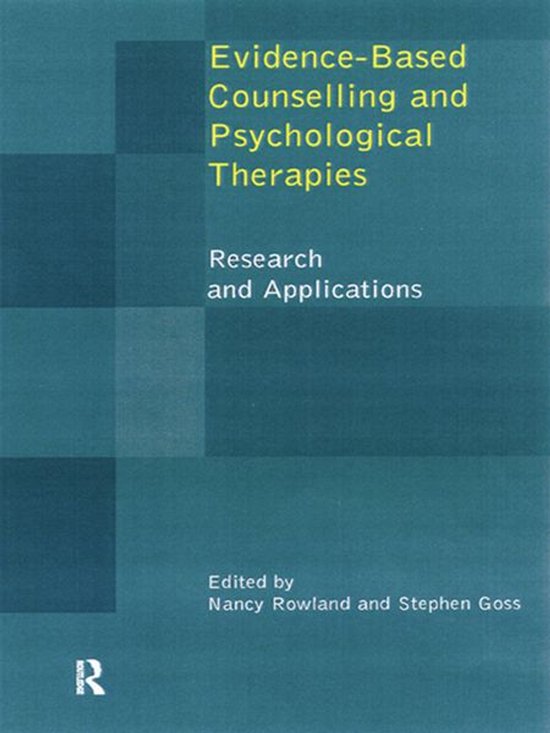 Evidence Based Counselling and Psychological Therapies - cover