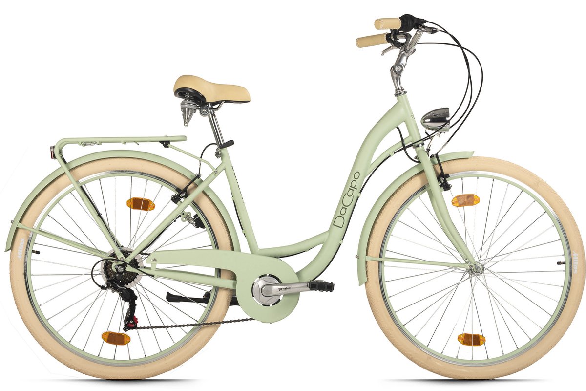Dacapo Fiets DaCapo damesfiets 28'' Balloon 6 versnellingen 48 cm groen - 48 cm