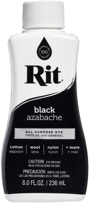 Rit Dye Liquid Verf Zwart - Textielverf voor katoen, linnen, wol en zijde