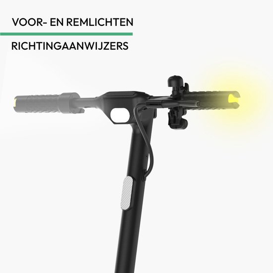 Wispeed - Airo V16 - Elektrische Step - 60km bereik - Dubbele vering - 25 km/u - 700W Motor - 10” Luchtbanden - LED Display - Schijfrem - Zwart