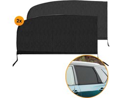 R2B Zonnescherm Auto Zijruit - 2 Stuks - UV Protectie - Zonnescherm Auto Baby & Kind - Zonwering Auto - Zonwering Raam - Auto Zonnescherm - Auto Accessoires