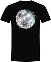 Discobal Heren T-shirt - feest - dansen - party - retro - vintage
