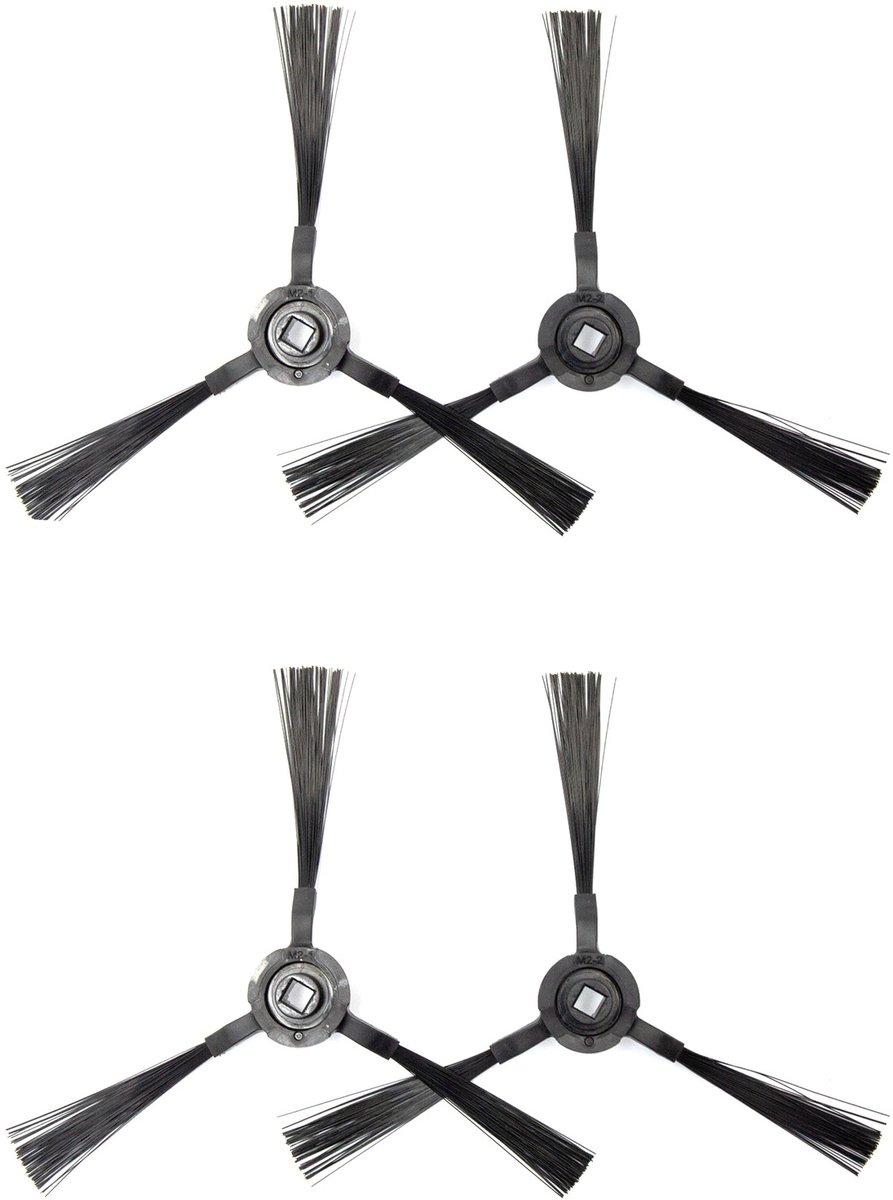 4-delige zijborstelaccessoires geschikt voor Airrobo T9/Eufy L35