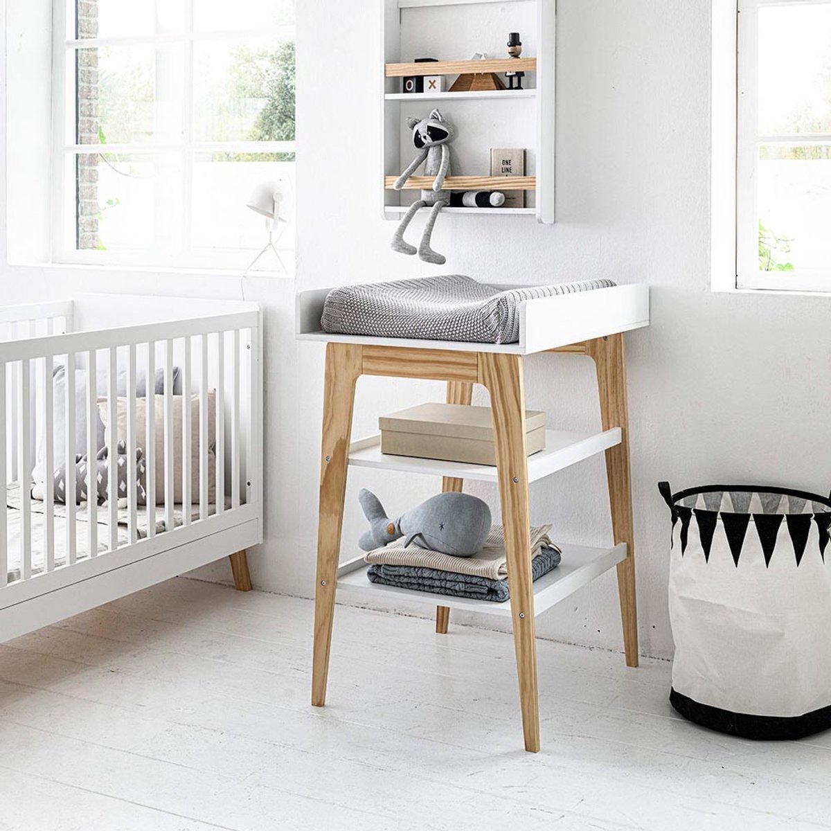 Petite Amélie Brise Luiertafel - Wit en Naturel