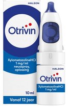 Otrivin Doseerspay - XylometazolineHCI 1 mg/ml - Neusspray Oplossing bij Neusverkoudheid - Vanaf 12 Jaar - 10 ml