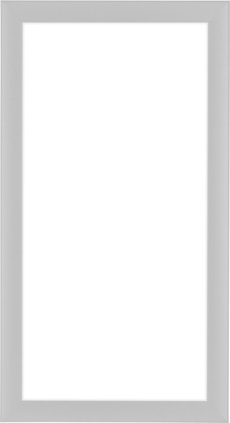 DR35 fotolijst 30 x 43 cm (wit hoogglans), 35 mm breed MDF-houten frame op maat gemaakt incl. ontspiegelde anti-reflex acrylglasplaat, stabiele