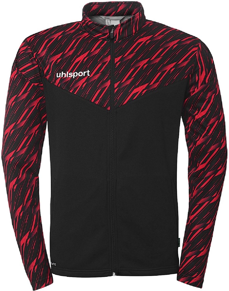 Uhlsport Trainingsjacke Progressive 28 Poly Jacke 1002269 Schwarz/Rot-5XL